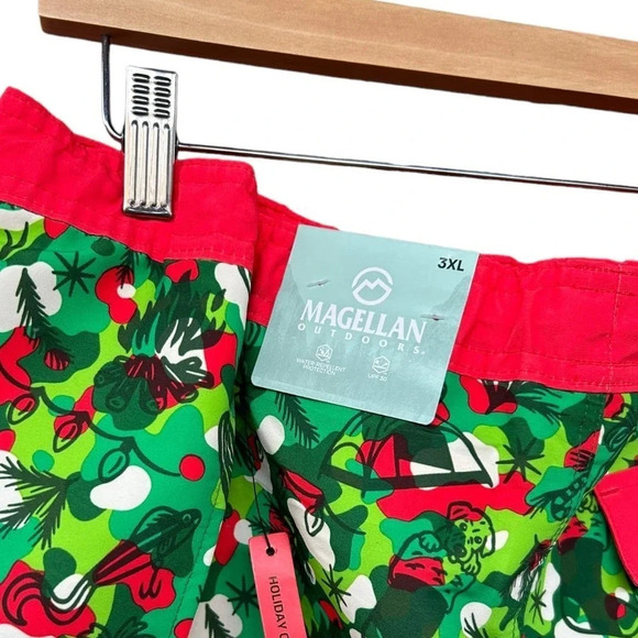 NWT Magellan Outdoors Men's Fish Gear Swim Trunks Holiday Camo Shorts Size 3X - Picture 3 of 6